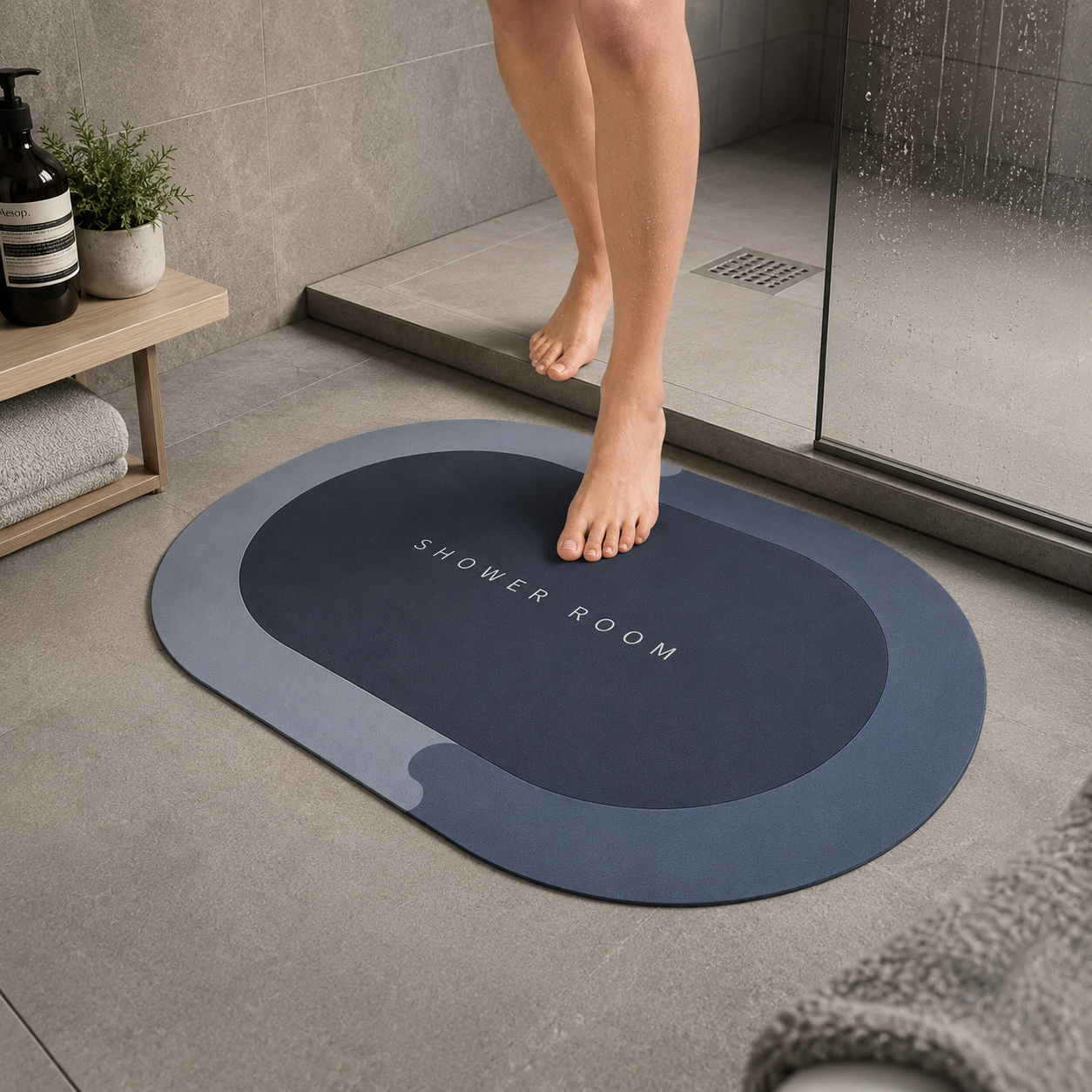 Absorbent Non-Slip Bathroom Mat