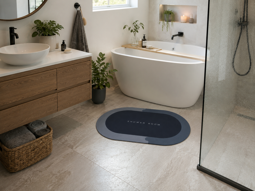 Absorbent Non-Slip Bathroom Mat